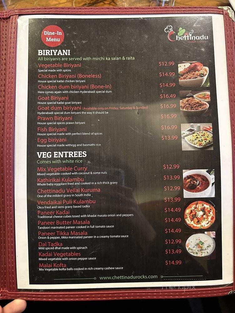 Chettinadu Indian Cuisine - Rockville, MD
