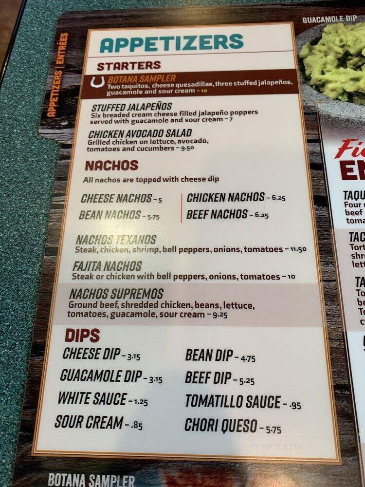 El Charro - Bridgewater, VA menu_pic