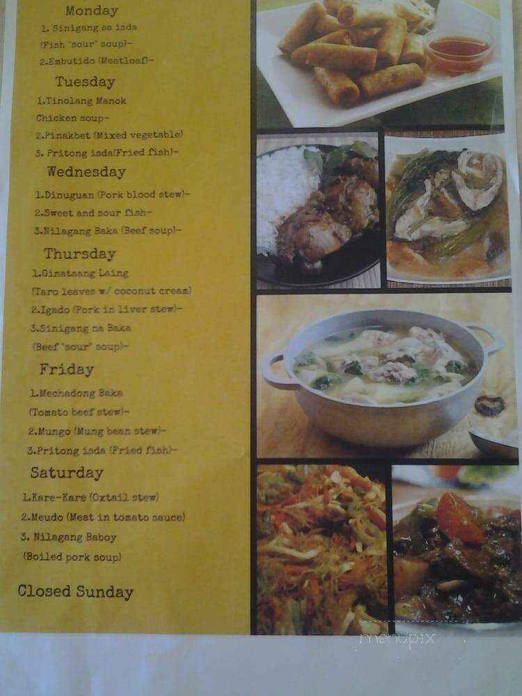 Pinay's Lumpia Food Express - Havelock, NC menu_pic