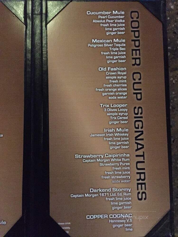 The Copper Cup - Des Moines, IA menu_pic