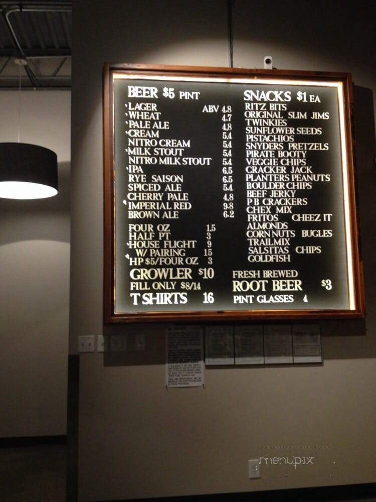 Finkel & Garf Brewing Company - Boulder, CO menu_pic