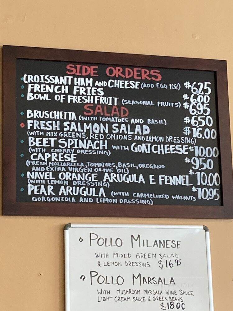 Fiero Caffe - San Mateo, CA menu_pic