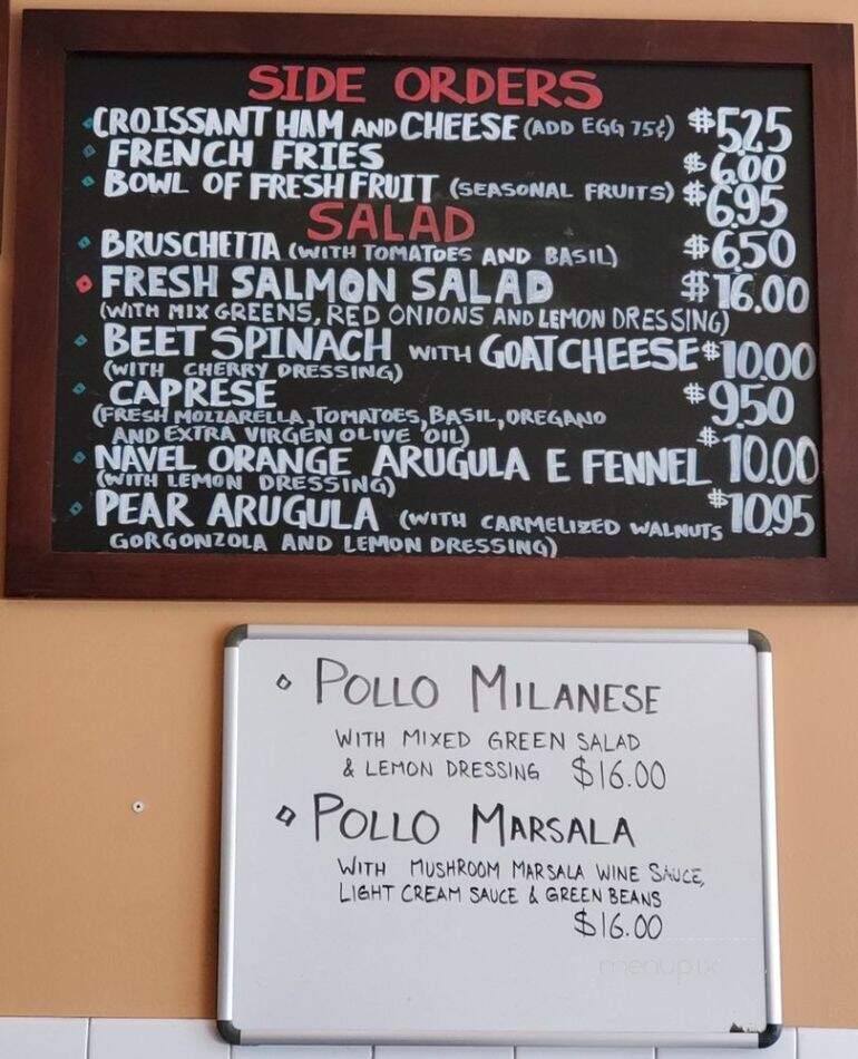 Fiero Caffe - San Mateo, CA menu_pic