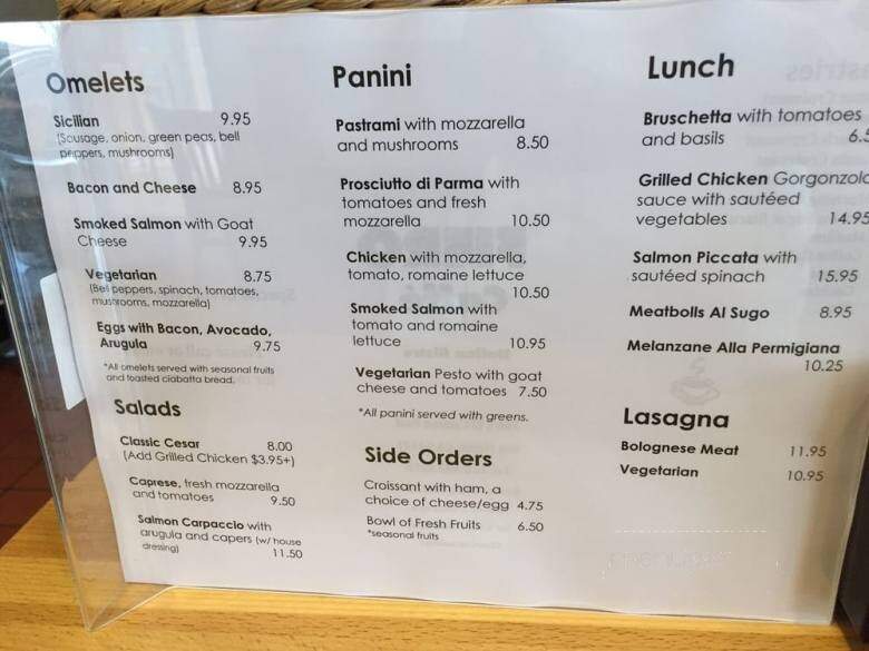 Fiero Caffe - San Mateo, CA menu_pic