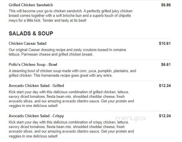 Pollo Tropical - Greenacres, FL menu_pic