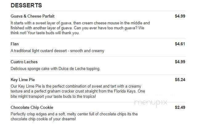 Pollo Tropical - Greenacres, FL menu_pic