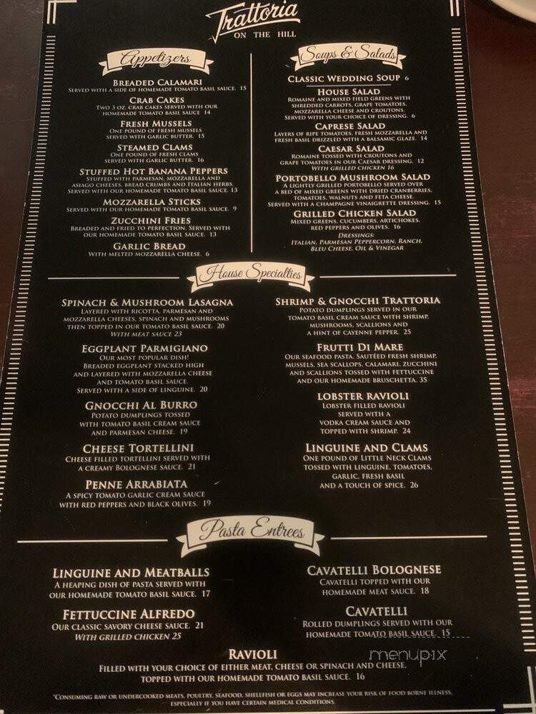 Trattoria Roman Gardens - Cleveland, OH menu_pic