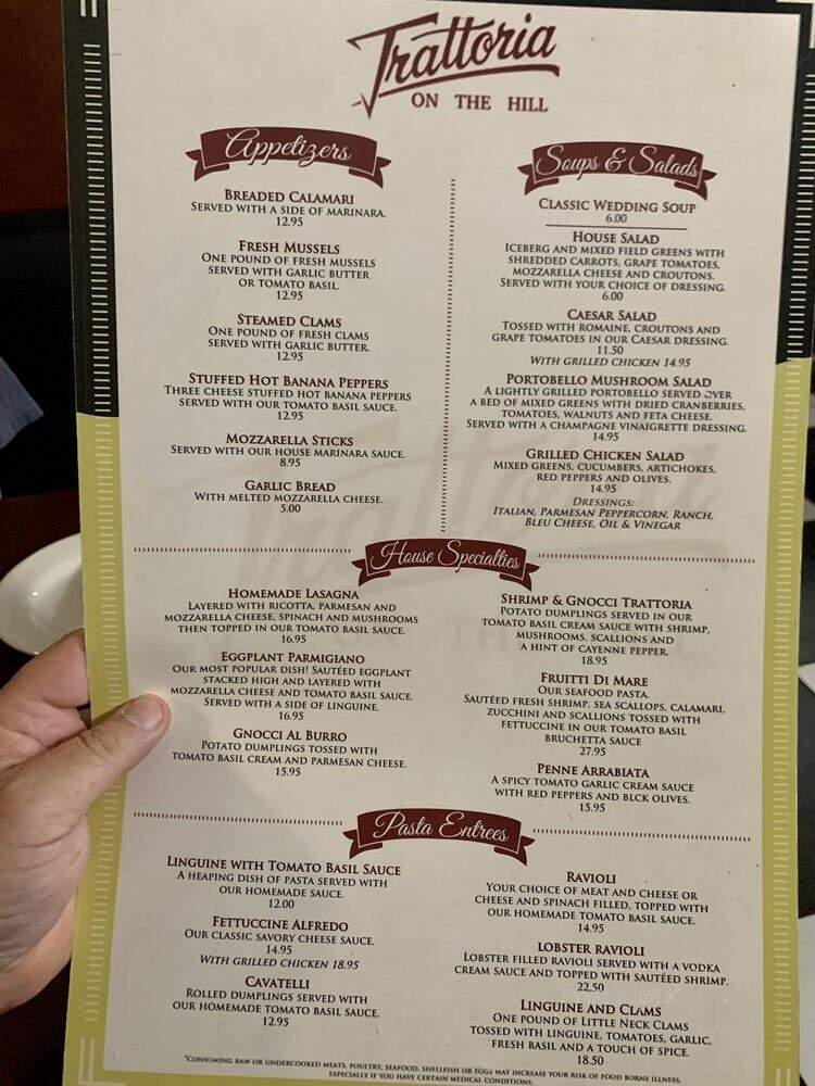 Trattoria Roman Gardens - Cleveland, OH menu_pic