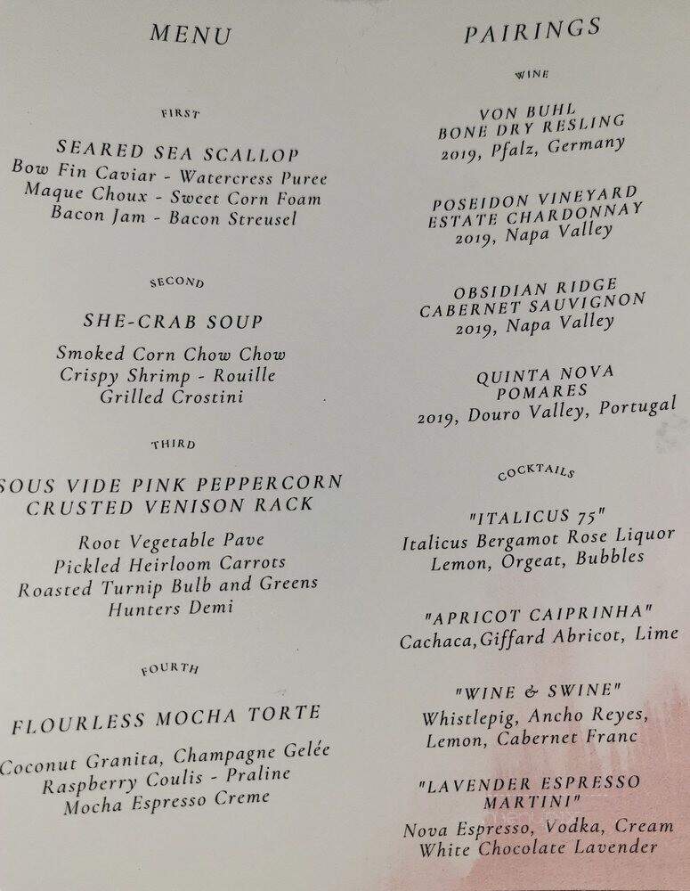 Polonza Bistro - Pensacola, FL menu_pic