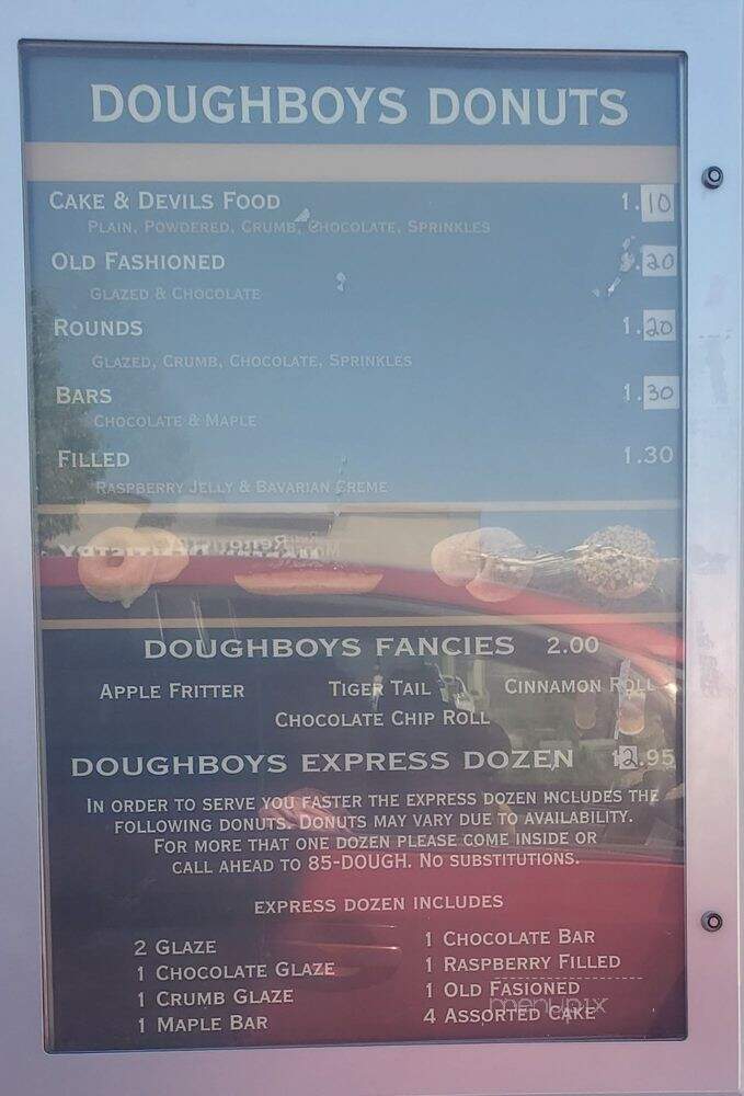Doughboy's Donuts - Reno, NV menu_pic