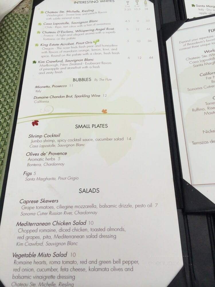 Beaudevin - Chicago, IL menu_pic