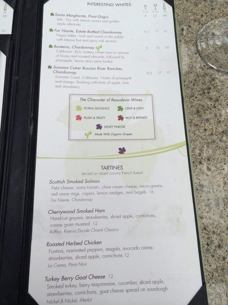 Beaudevin - Chicago, IL menu_pic