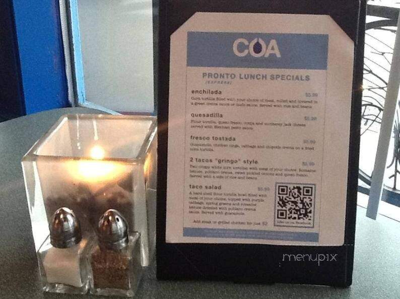 COA | mexican eatery - Mount Vernon, WA menu_pic