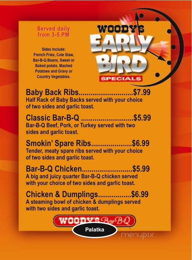 Woody's Bar-B-Que - Palatka, FL menu_pic