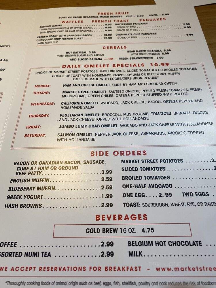 Market Street Grill - Salt Lake City, UT menu_pic