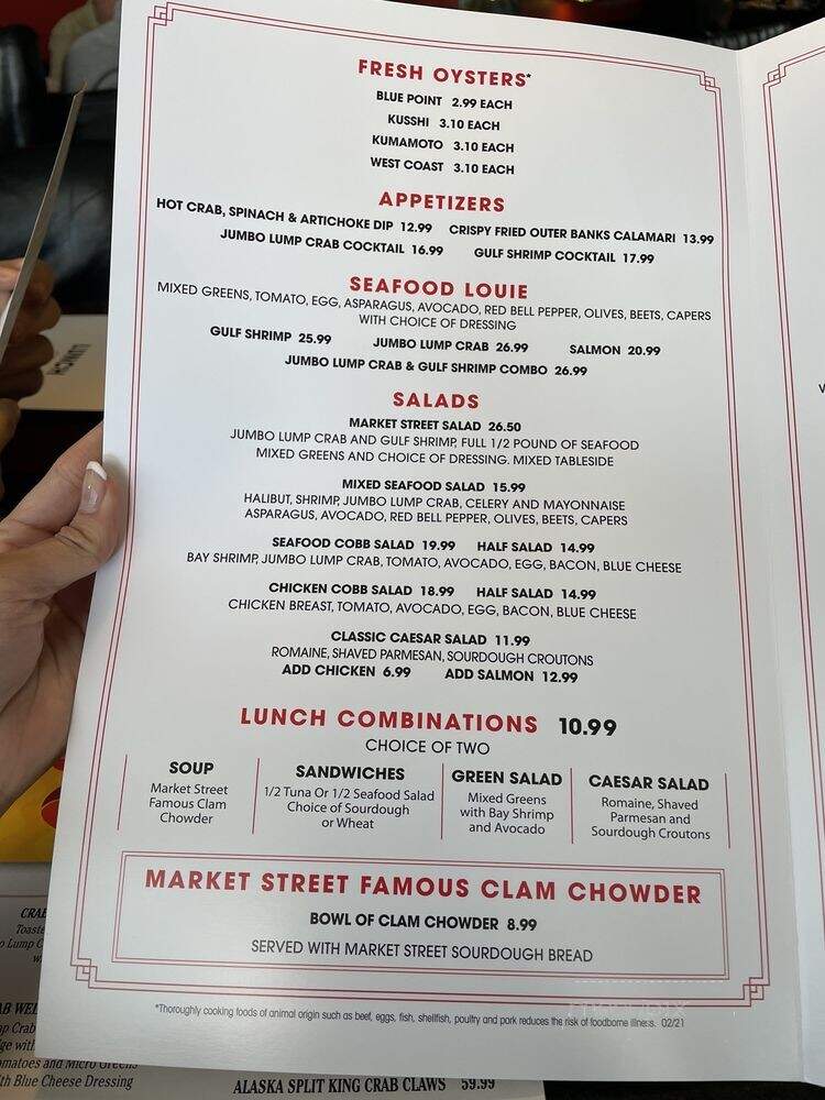 Market Street Grill - Salt Lake City, UT menu_pic
