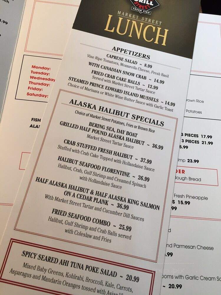 Market Street Grill - Salt Lake City, UT menu_pic