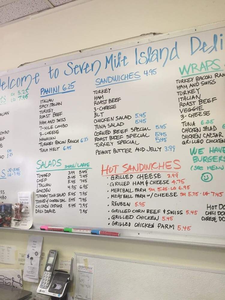 Seven Mile Island Deli - Avalon, NJ menu_pic