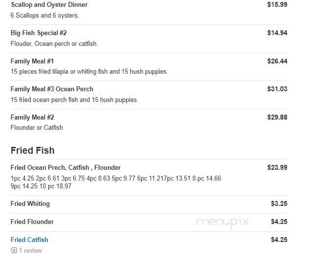 Blythewood Seafood Emporium & BBQ Haven - Columbia, SC menu_pic