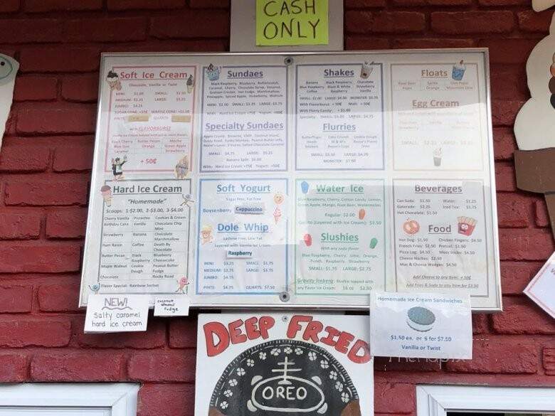 Gravity Ice Cream - Honesdale, PA menu_pic