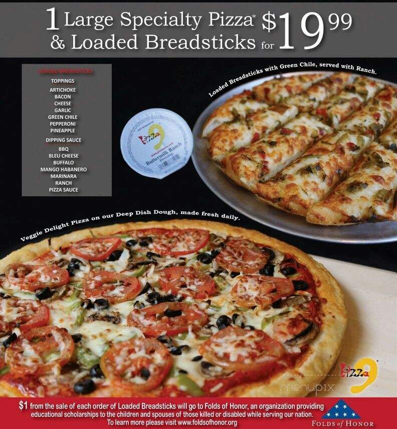 Pizza 9 - Los Lunas, NM menu_pic