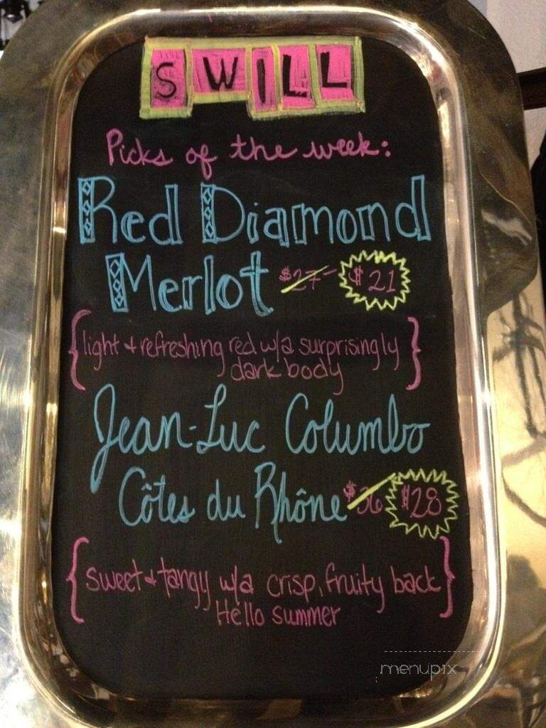Swill Coffee and Wine - Reno, NV menu_pic