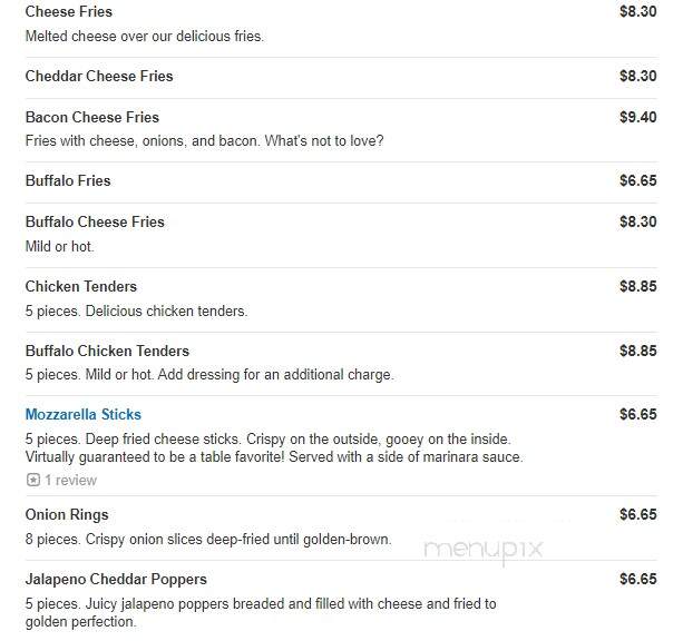 Nonni's Pizza - Blawnox, PA menu_pic