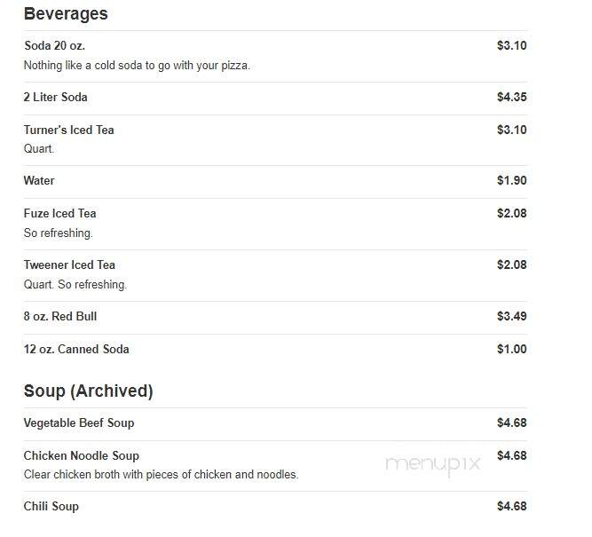 Nonni's Pizza - Blawnox, PA menu_pic