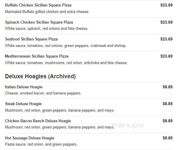Nonni's Pizza - Blawnox, PA menu_pic