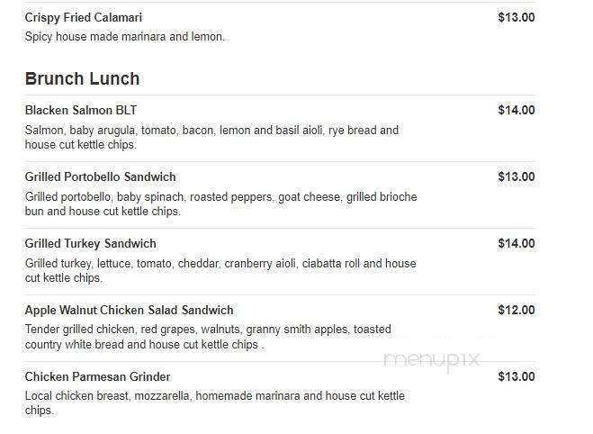 Twelves Grill - West Grove, PA menu_pic