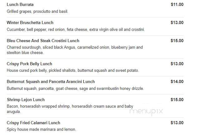 Twelves Grill - West Grove, PA menu_pic