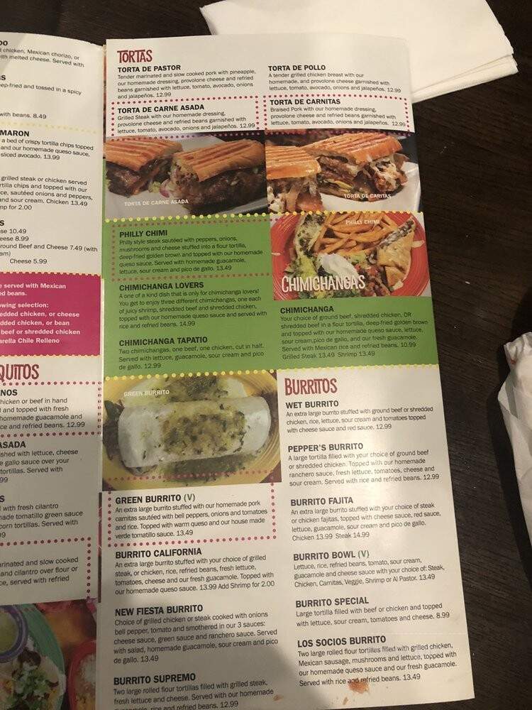 Pepper's Mexican Grill and Cantina - Panama City, FL menu_pic