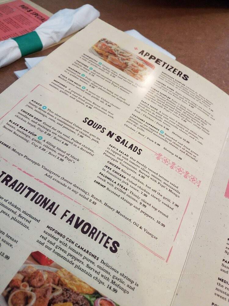 Papi's Cuban & Caribbean Grill - Kennesaw, GA menu_pic