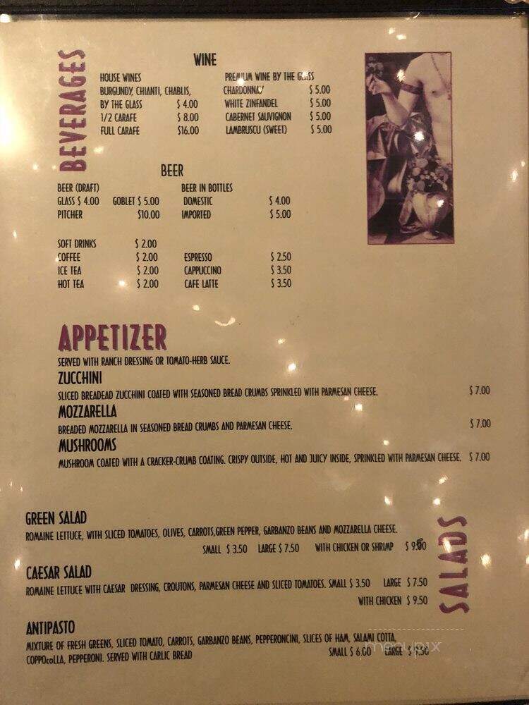Compari's Pizza & Italian - Los Angeles, CA menu_pic