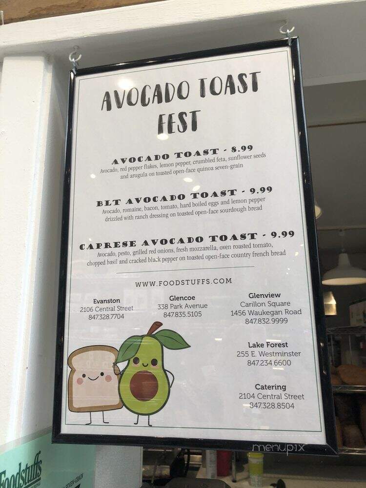 Foodstuffs - Glencoe, IL menu_pic
