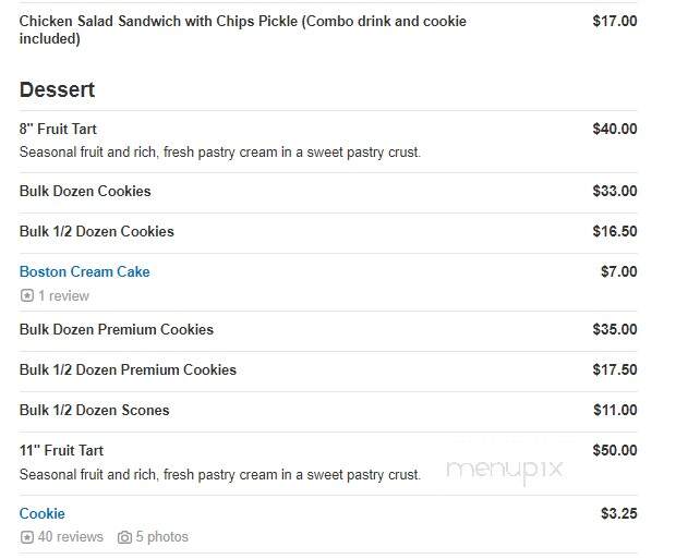 Touche Touchet Bakery & Pastry Shoppe - Columbia, MD menu_pic