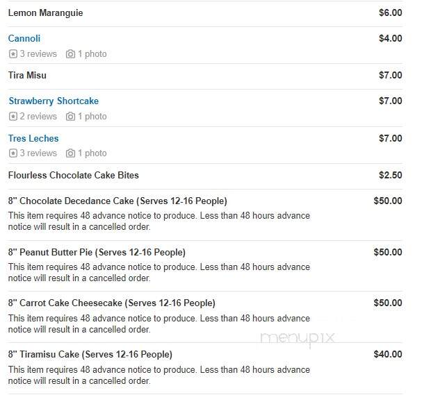 Touche Touchet Bakery & Pastry Shoppe - Columbia, MD menu_pic
