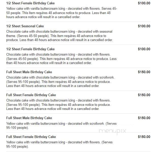 Touche Touchet Bakery & Pastry Shoppe - Columbia, MD menu_pic