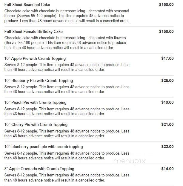 Touche Touchet Bakery & Pastry Shoppe - Columbia, MD menu_pic