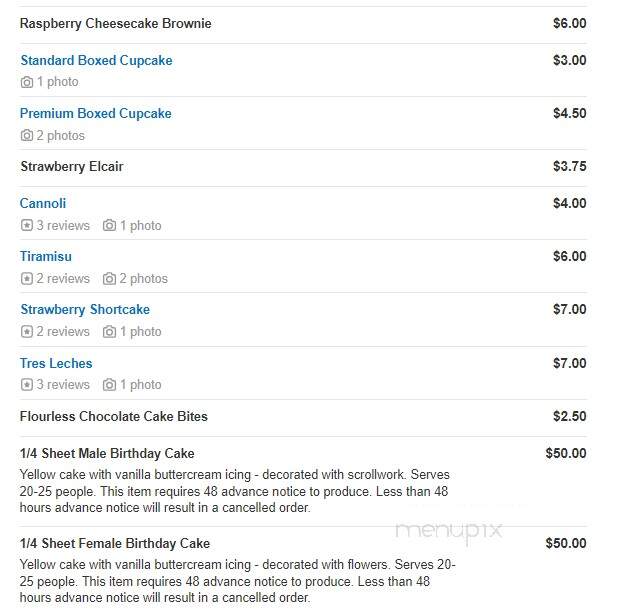 Touche Touchet Bakery & Pastry Shoppe - Columbia, MD menu_pic