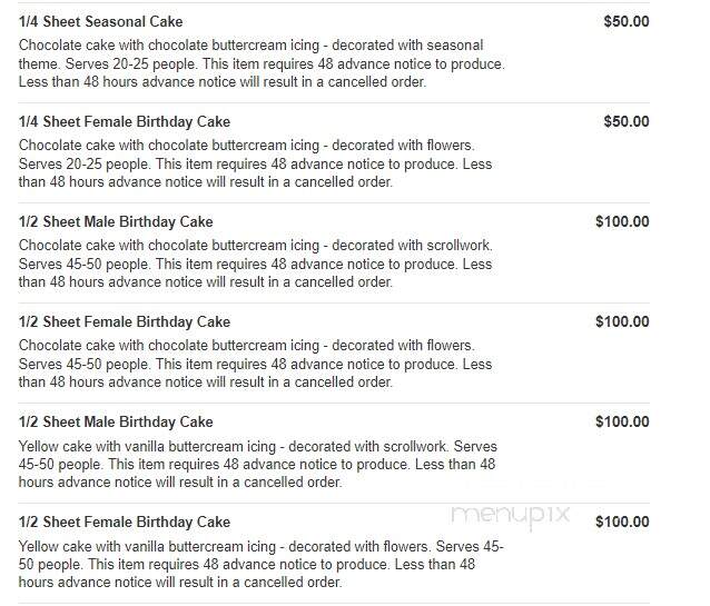 Touche Touchet Bakery & Pastry Shoppe - Columbia, MD menu_pic