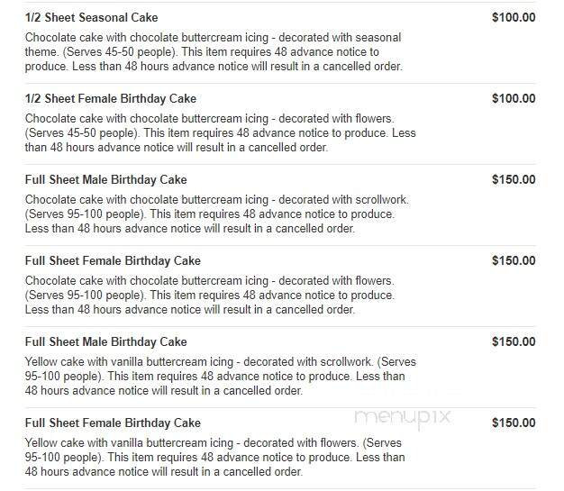 Touche Touchet Bakery & Pastry Shoppe - Columbia, MD menu_pic