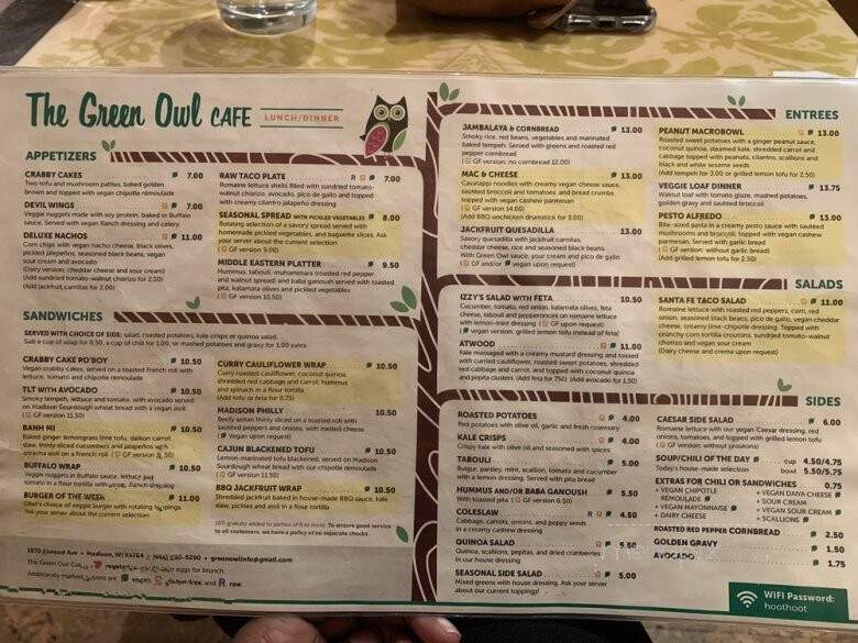 The Green Owl Cafe - Madison, WI