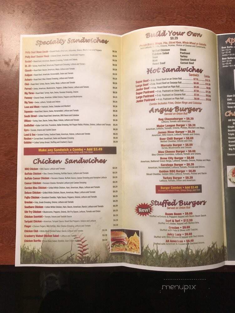 Major League Roast beef & Wings - Auburn, MA menu_pic