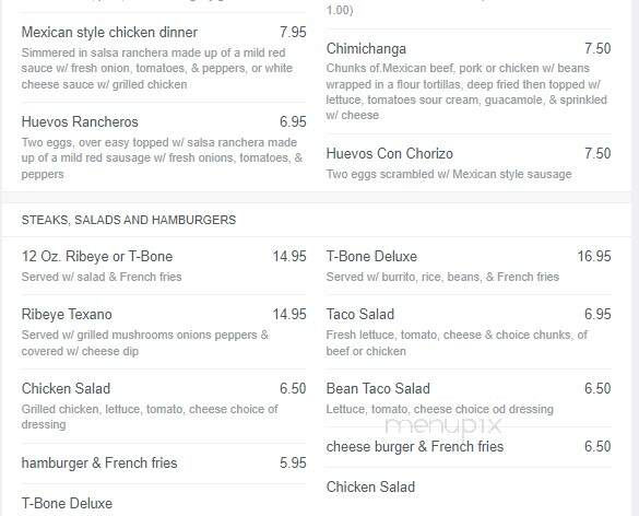 Casa Sol - Farmington, MO menu_pic