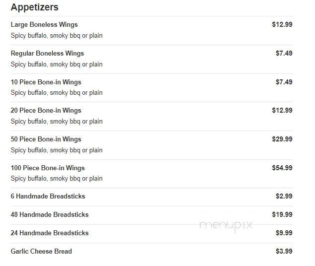 Peter Piper Pizza - Prescott, AZ menu_pic