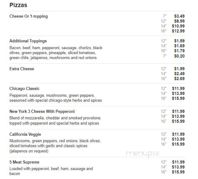 Peter Piper Pizza - Prescott, AZ menu_pic