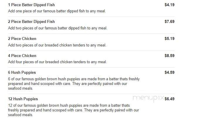 Captain D's Seafood - Leesburg, FL menu_pic