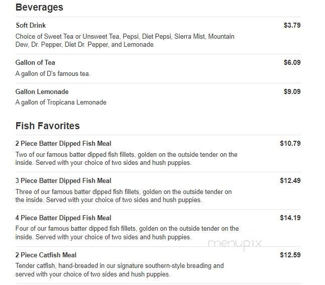 Captain D's Seafood - Leesburg, FL menu_pic