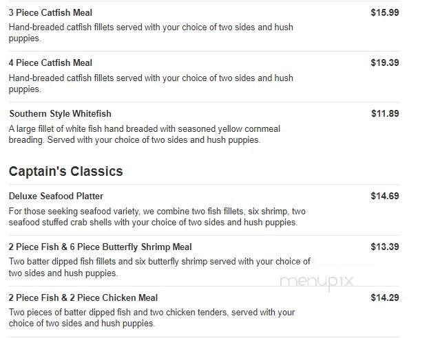 Captain D's Seafood - Leesburg, FL menu_pic